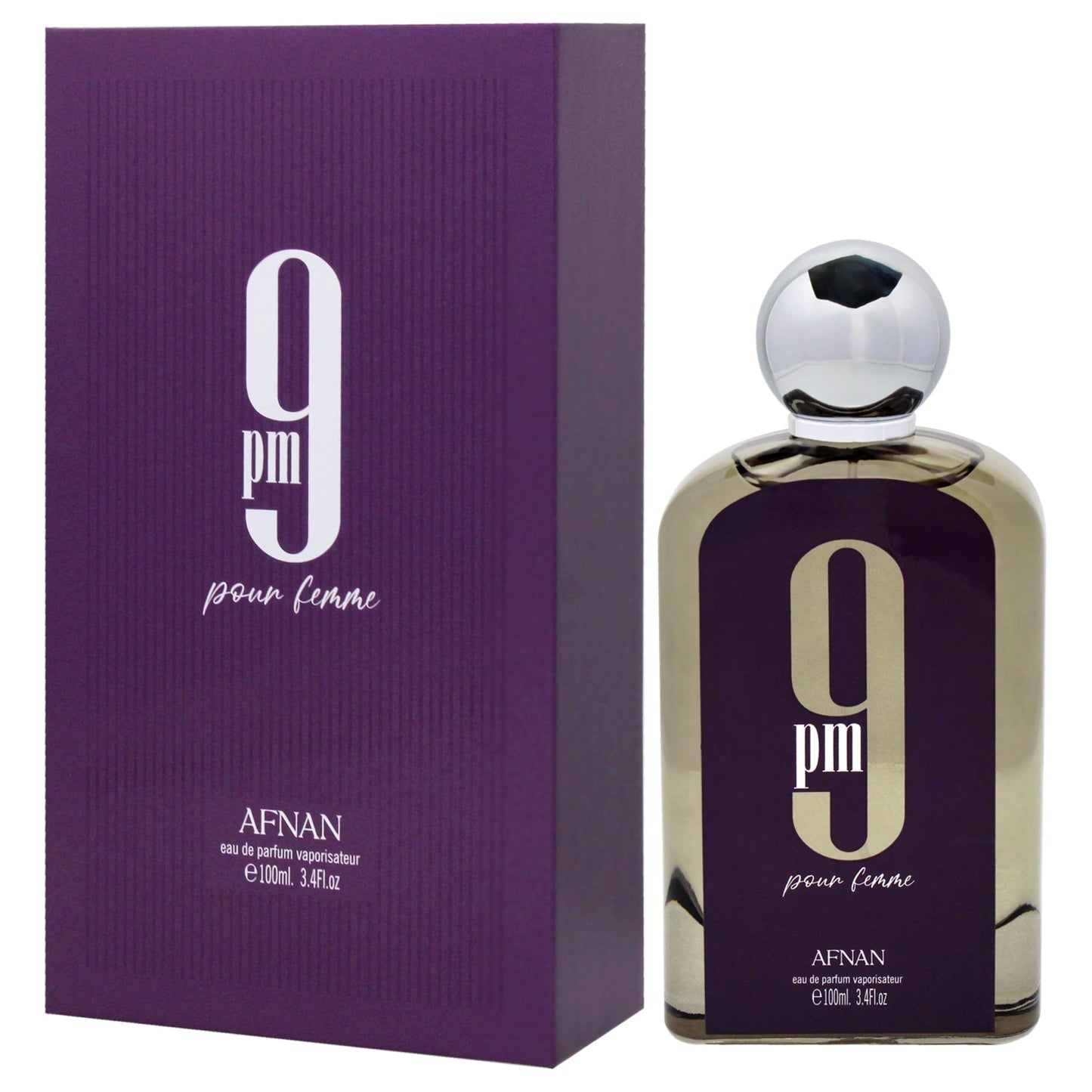 Afnan 9 PM Pour Femme , 3.4 oz EDP Spray
