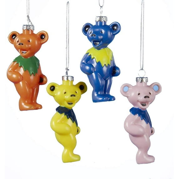 Kurt Adler (#GD1141) Grateful Dead™ Dancing Bears Ornaments, Assorted (4 Pack)