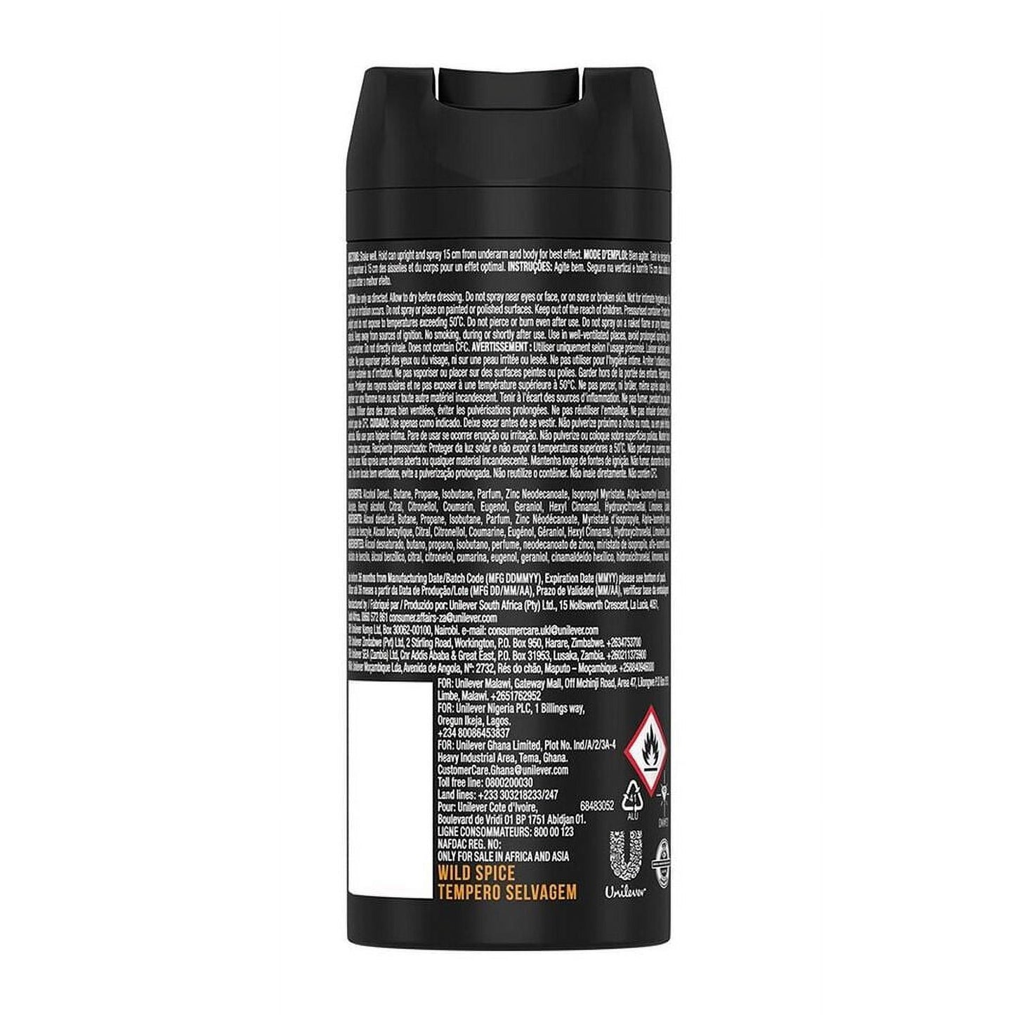 AXE DEO 150ML - WILD SPICE