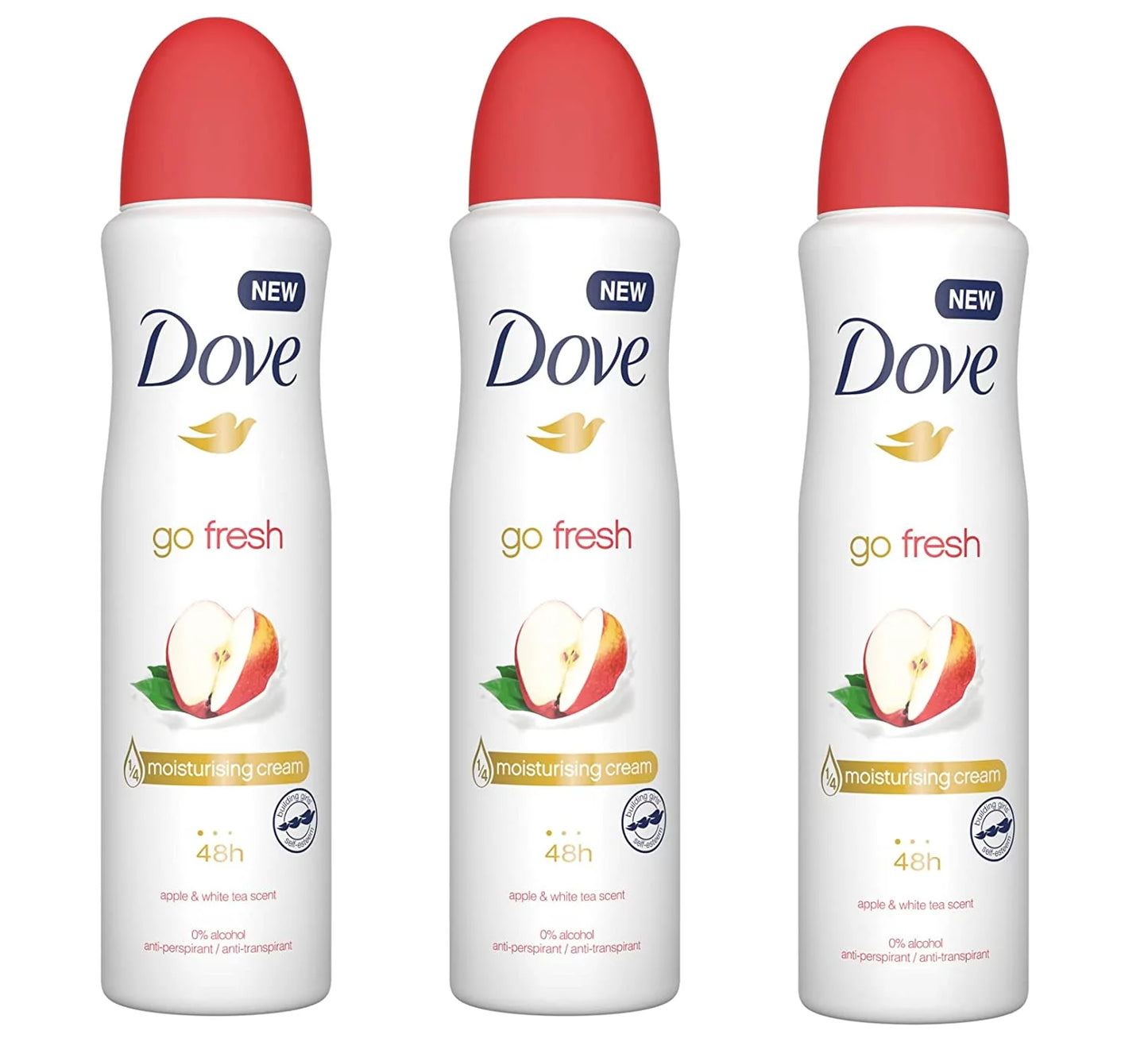 DOVE DEO 250 ML - APPLE & WHITE TEA