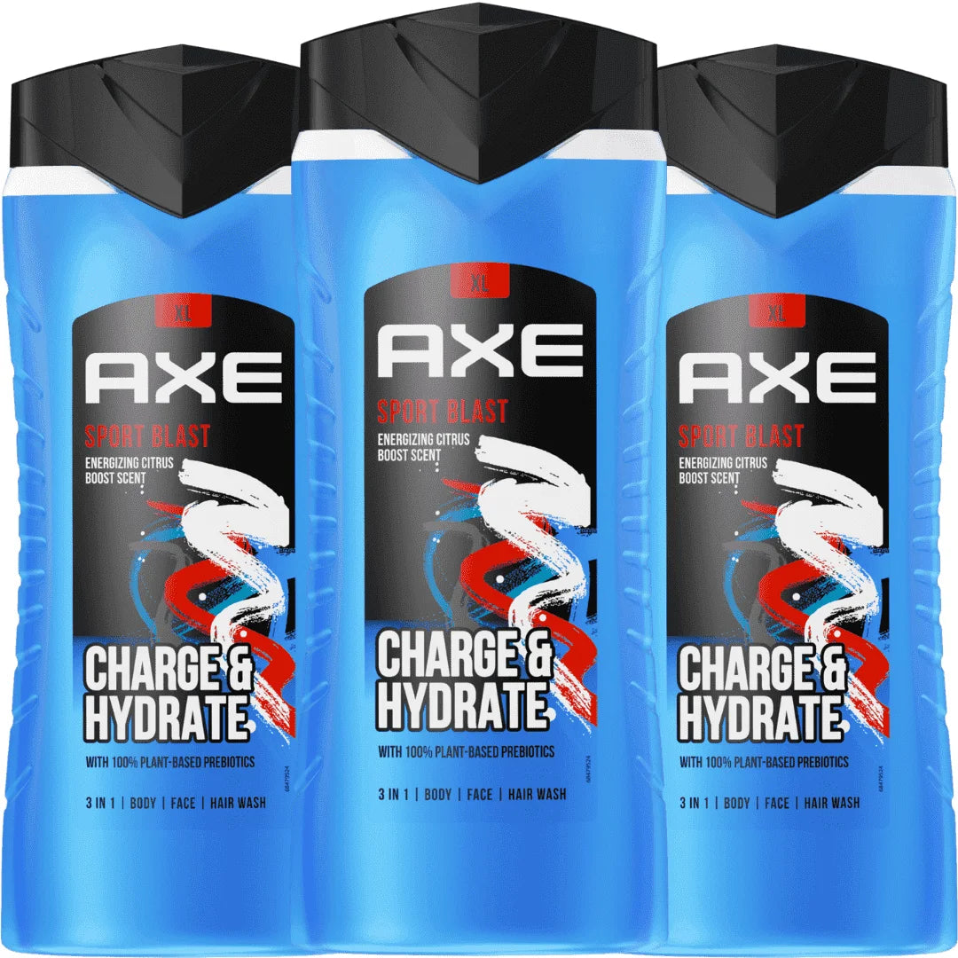 AXE Body Wash Charge and Hydrate Sports Blast