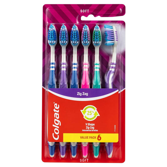 COLGATE ZIGZAG+ ANTI-BACTERIAL SOFT SINGLE PC