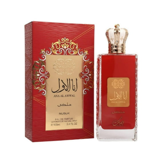Nusuk Men's Ana Al Awwal Malaki Red EDP Spray 3.4 oz