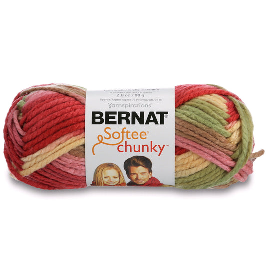 Bernat Softee Chunky Ombres Yarn (80G/2.8Oz), Summerset Ombre