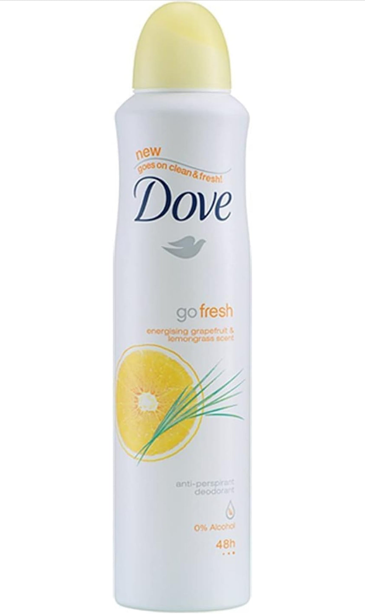 Dove Grapefruit & Lemongrass Antiperspirant Deodorant, 250 ML