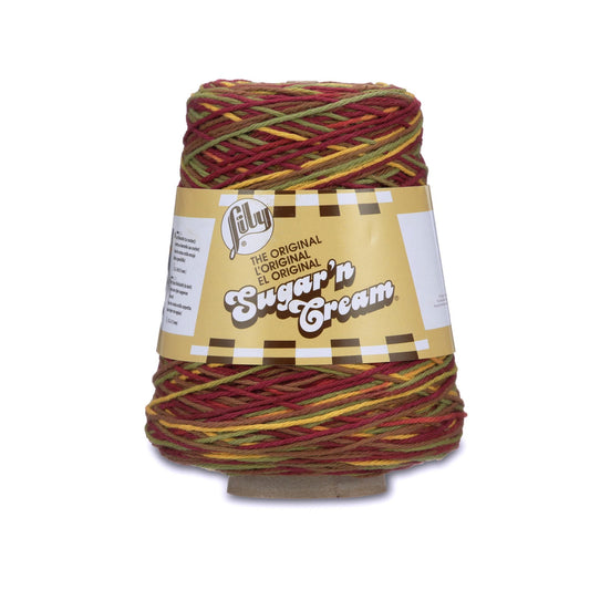 LILY SUGAR'N CREAM CONE YARN (400G/14 OZ), AUTUMN LEAVES OMBRE