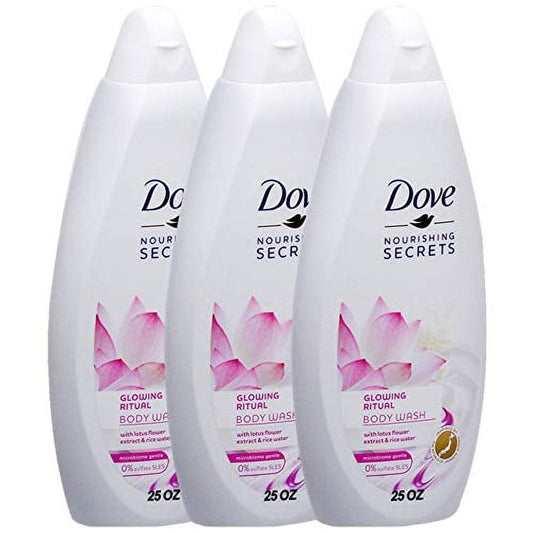 Dove Body Wash 750ML Lotus Flower (2 Pack of 6)