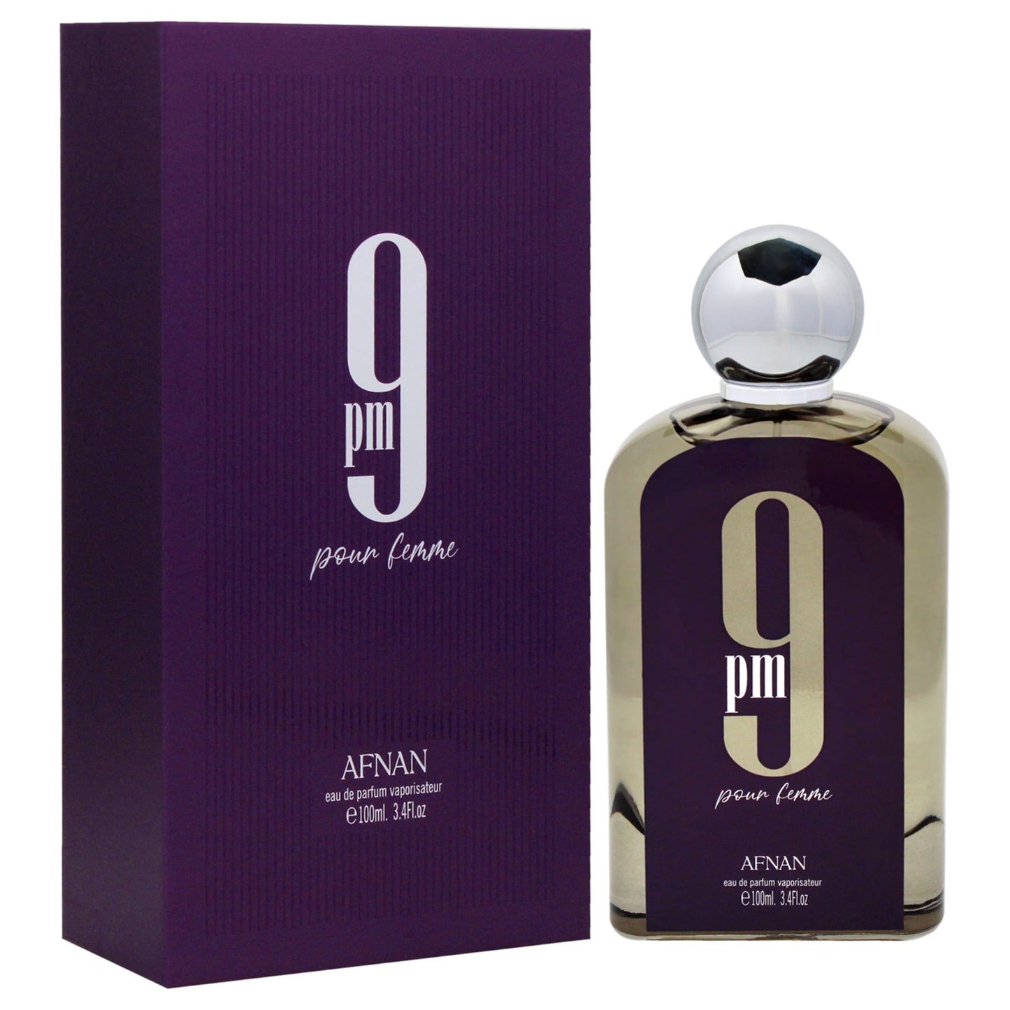 Afnan 9 PM Pour Femme , 3.4 oz EDP Spray