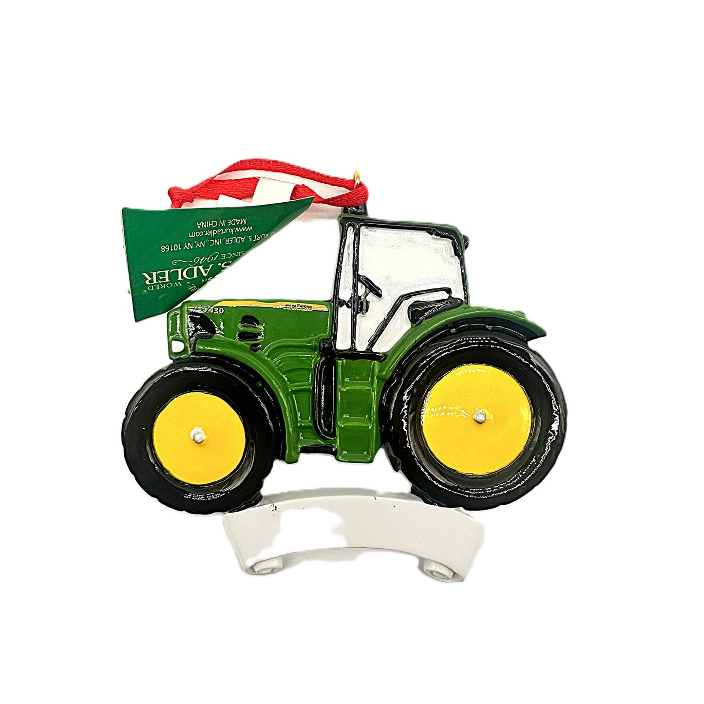 Kurt Adler JOHN DEERE TRACTOR ORNAMENT FOR PERSONALIZATION