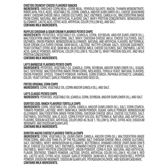 Frito Lay Classic Mix, 1 oz, Variety Pack, 54-count