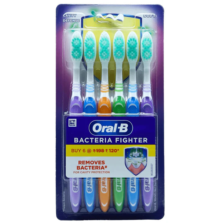 ORAL B BACTERIA FIGHTER 6PK SOFT