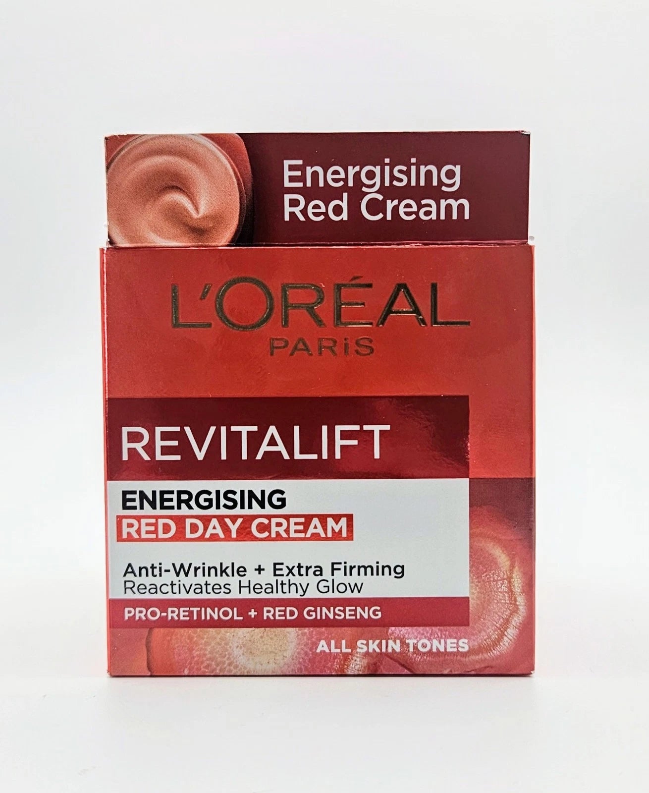 L'OREAL REVITALIFT ENERGISING RED DAY CREAM 50ML